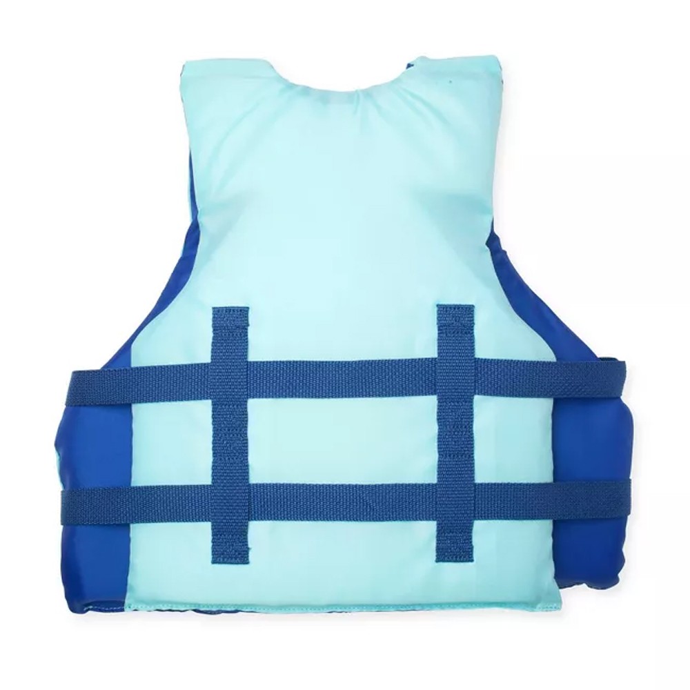 Speedo Junior Basic Life Vest Youth Swimming Safety Jacket Blue, 55-88 Pounds