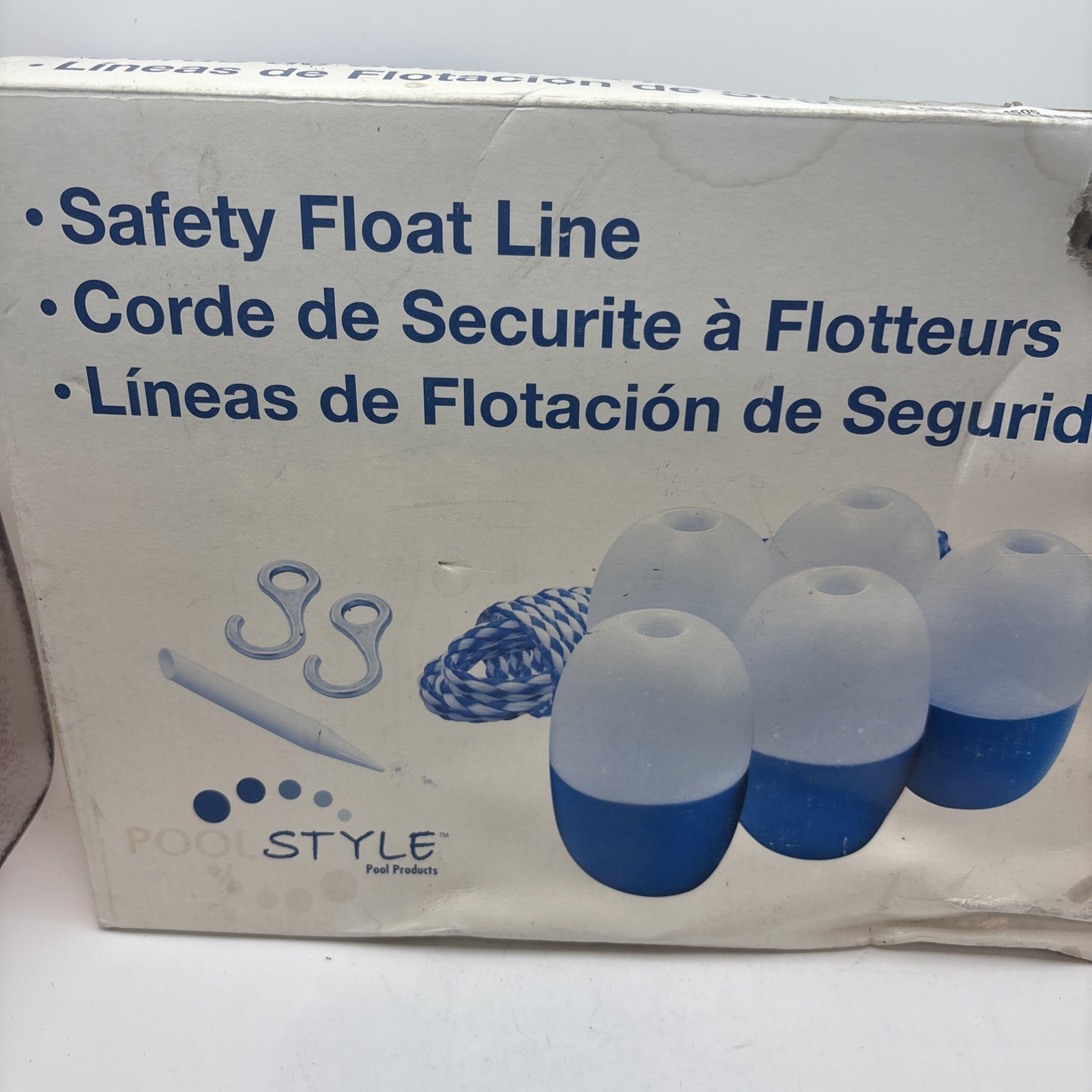 NEW 16-20 ft Swimming Pool STYLE Safety Divider Rope Float Buoy Shallow End Line
