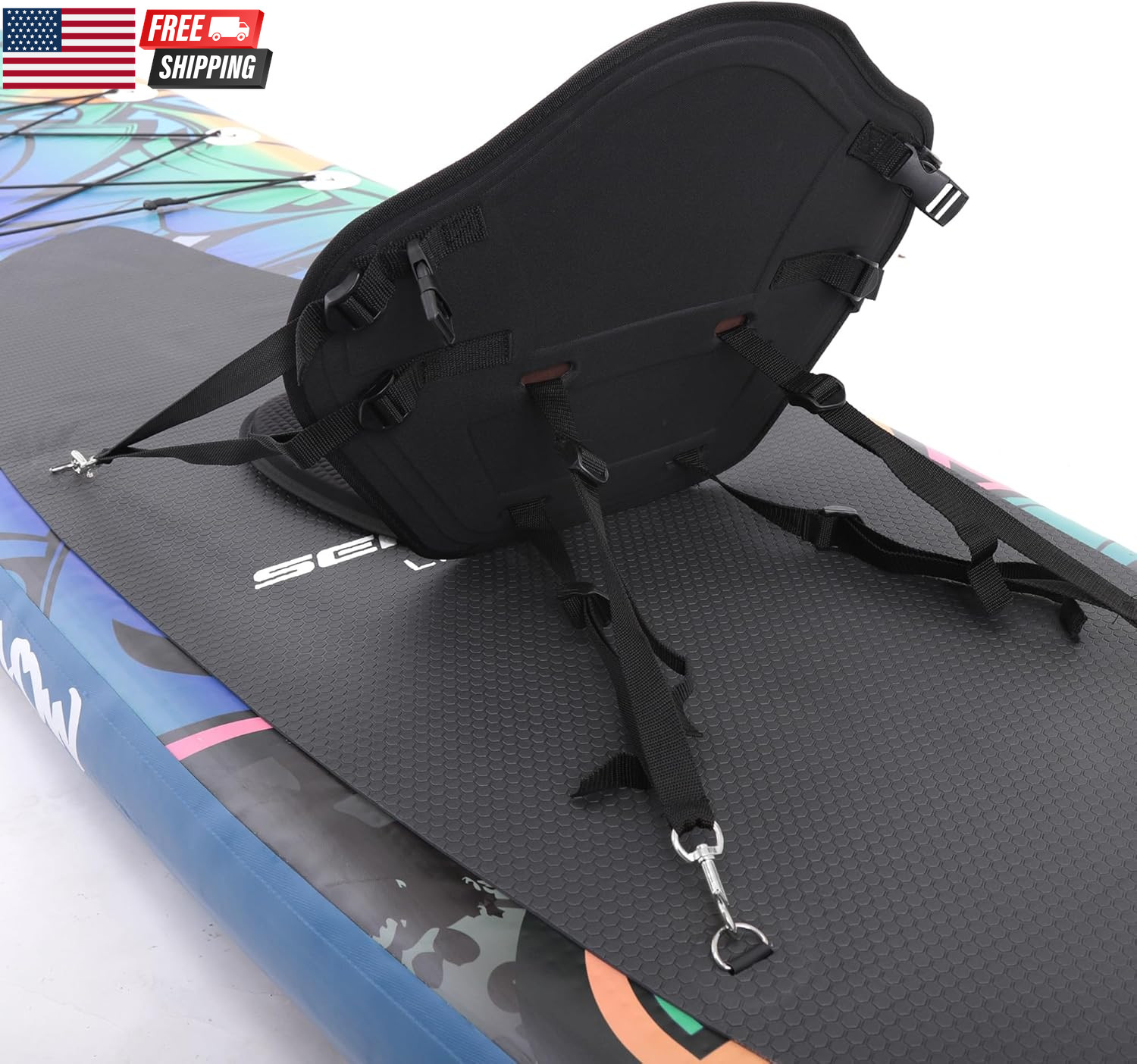 Detachable SUP Seat | Adjustable Paddle Board Seat for Kayaks & Paddleboards | E