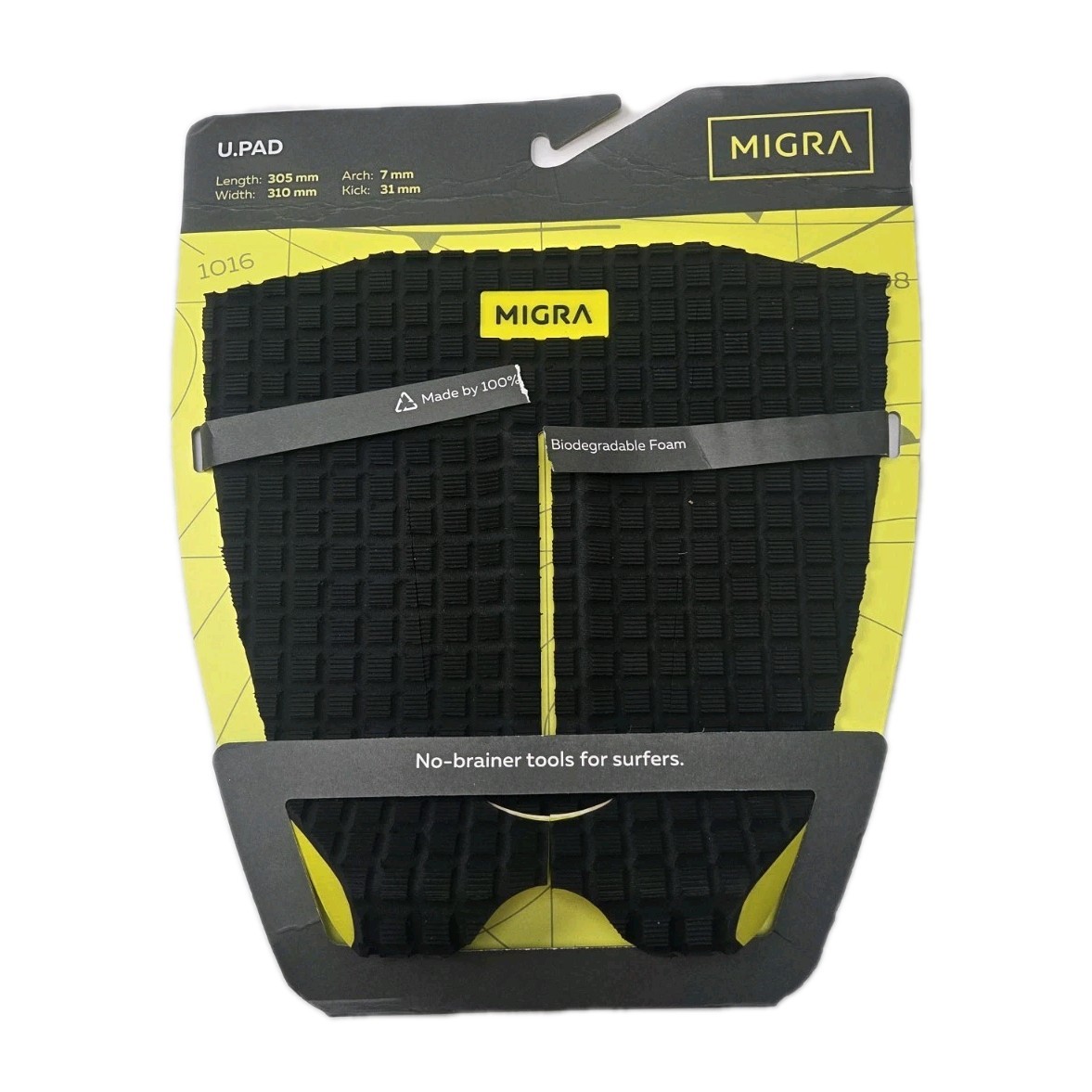 Migra Traction U.PAD Waffle 3 Piece Pad For Surf Boards