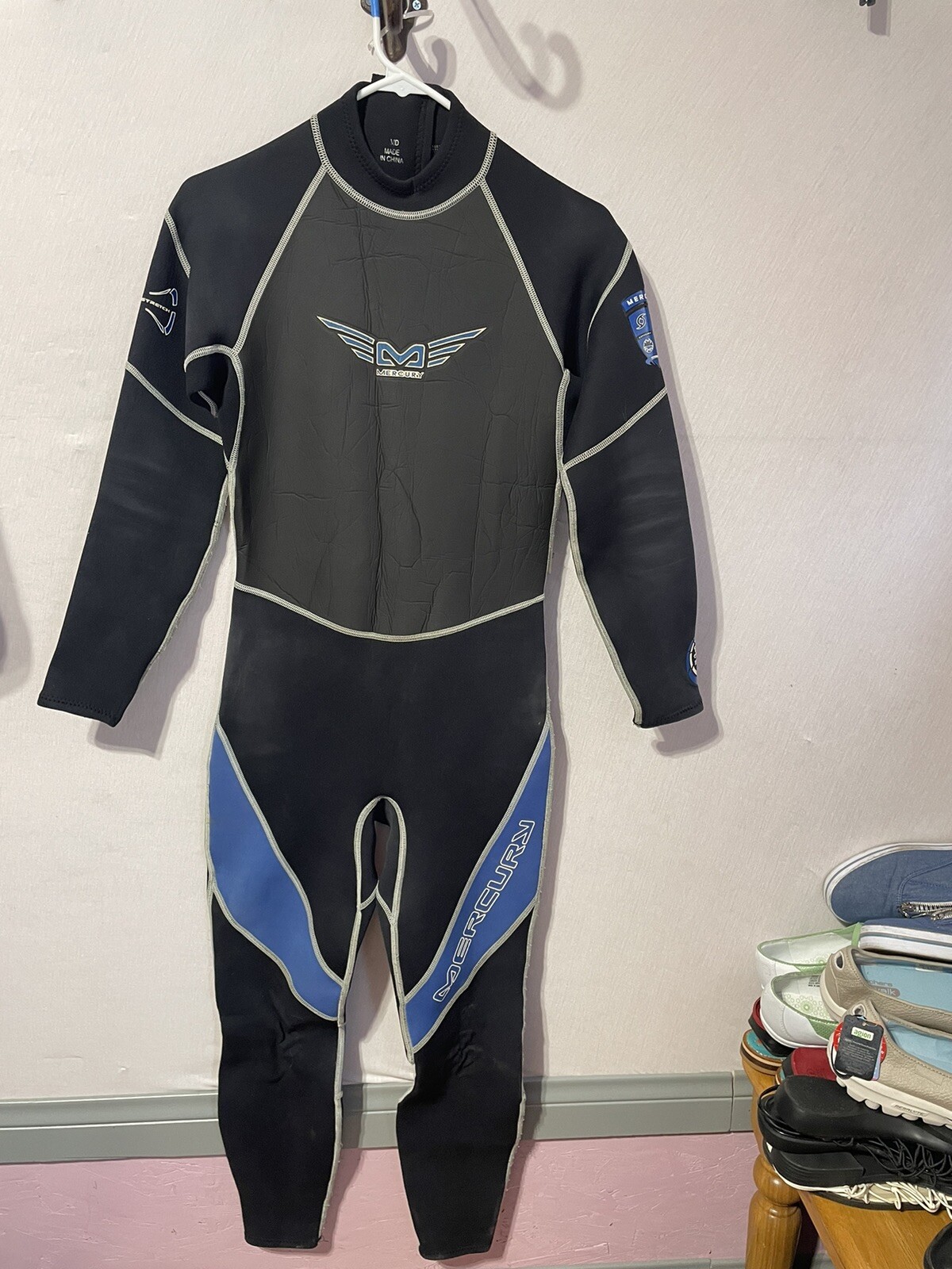 MERCURY TITANIUM wetsuit womens M FULL BODY neoprene long sleeve surfing outfit