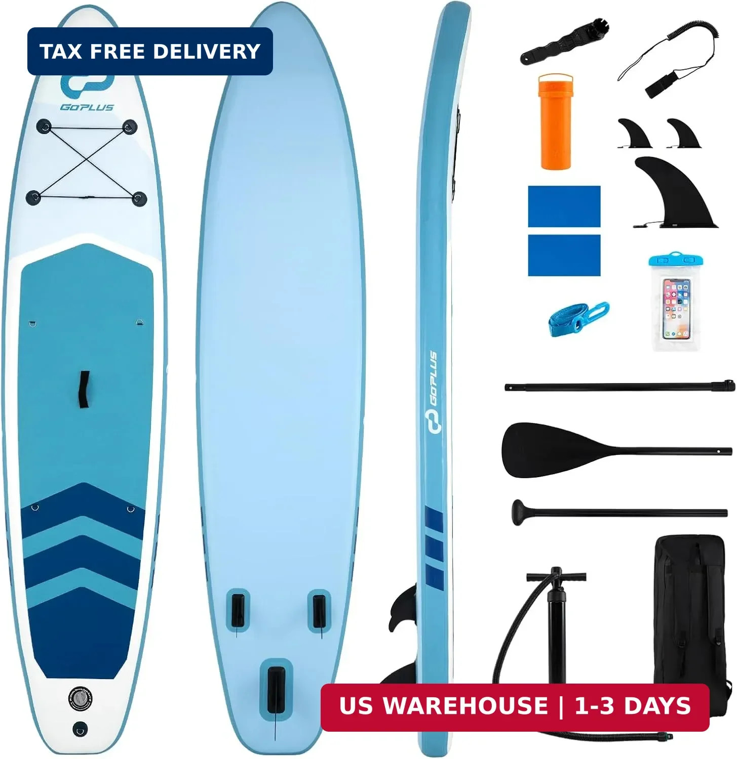 Goplus Inflatable Stand Up Paddle Board, 10FT/10.5FT/11FT SUP with Accessory Pac