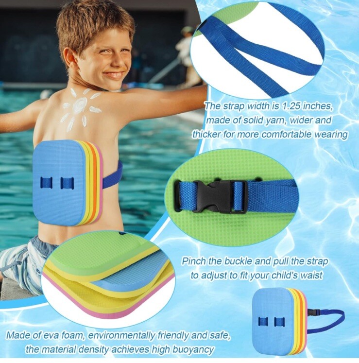 EVA Back Float Swimming Aid Training Float Split Safe Training Aid NIB