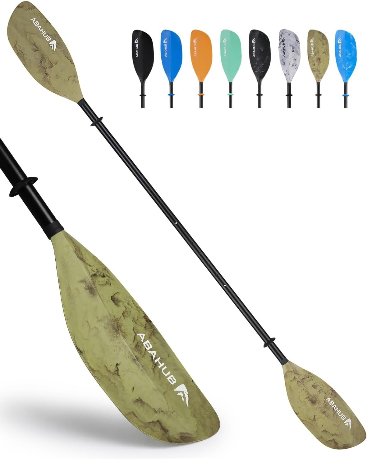 Abahub 210-230cm/230-250cm Adjustable Kayak Paddle for Kayaking Oars,Feathered B