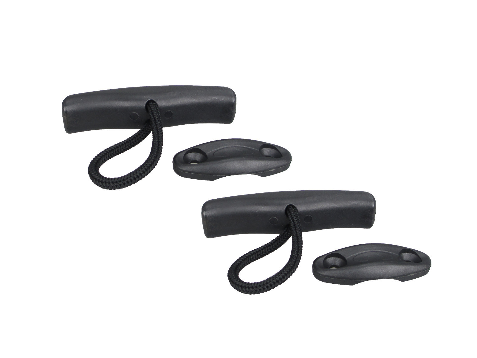 Pactrade Marine Boat Kayak 2PCS Carrying Pull Toggle Handle w/ 4mm Cord Rope