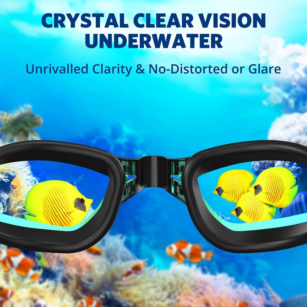 O Nation Clear Comfortable Swimming Goggles with UV- Anti-Fog Swim Glasses