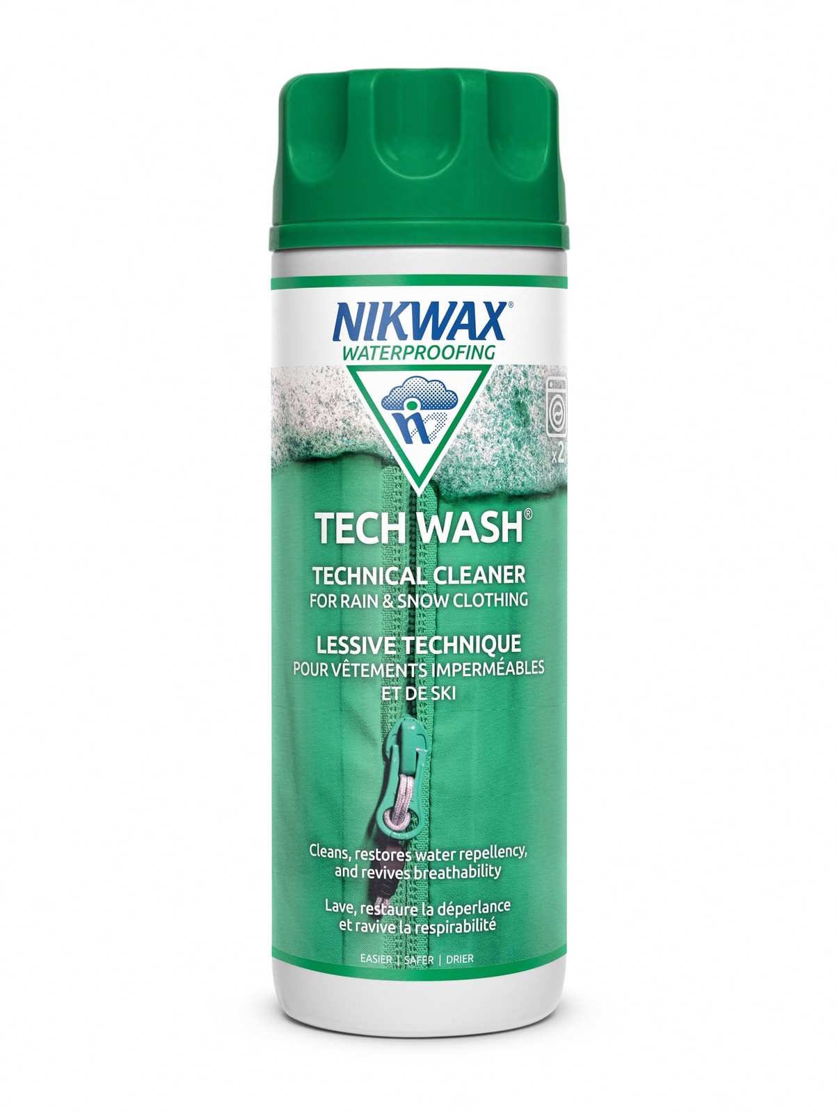 Nikwax Tech Wash,10 fl. oz., Wash 10 Fl Oz (Pack of 1), Green