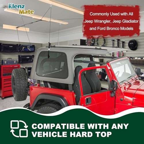 2026 Upgraded Hardtop Removal Lift Compatible with All Jeep Wrangler JK JL
