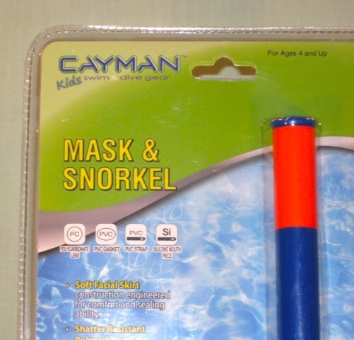 Kids Swim Mask & Snorkel Set One Size Age 4+ NEW SEALED Cayman