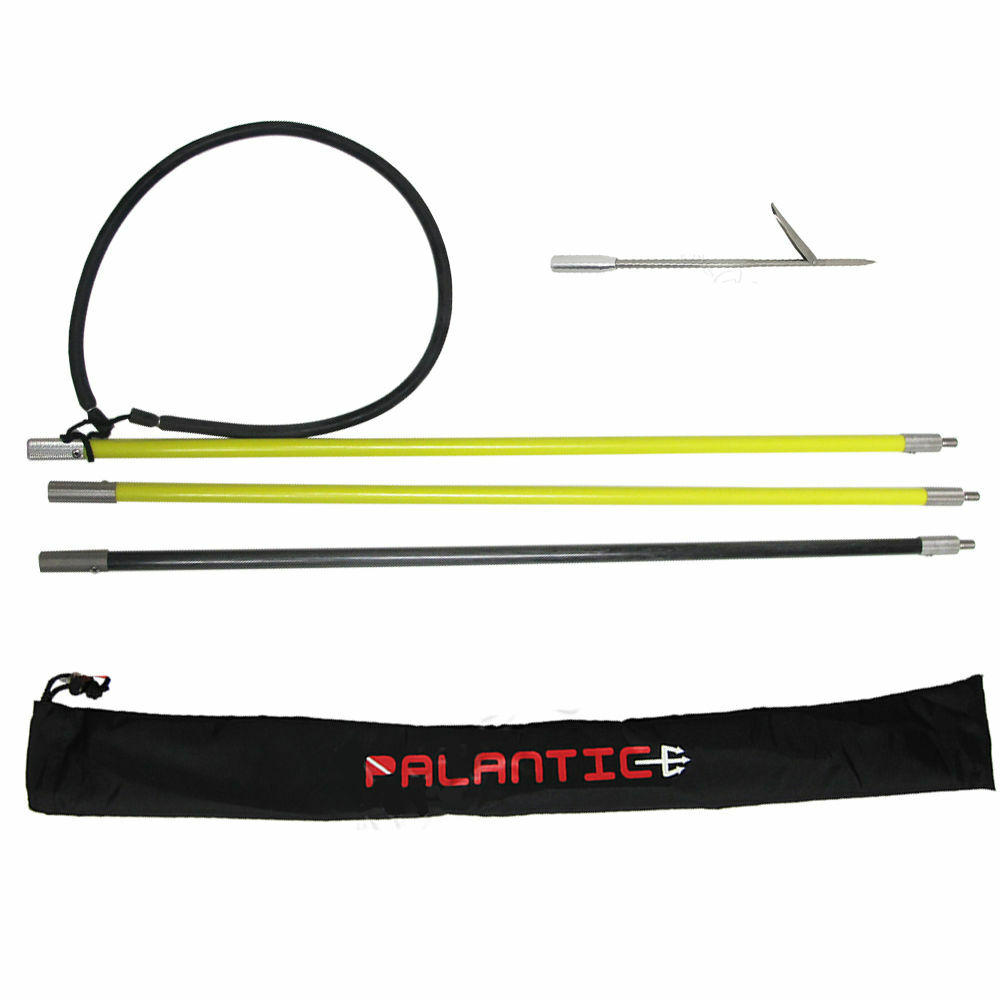 Hybrid Hawaiian Sling 7′ Travel Spearfishing 3-Piece Pole Spear Single Barb Tip
