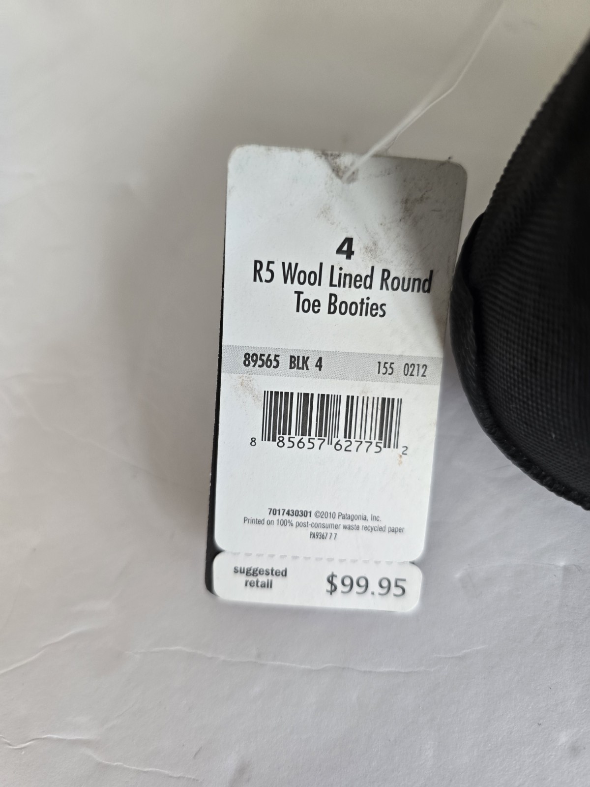 NWT Patagonia Unisex R5 Wool Lined Round Toe Wetsuit Booties SZ 4 MSRP $100