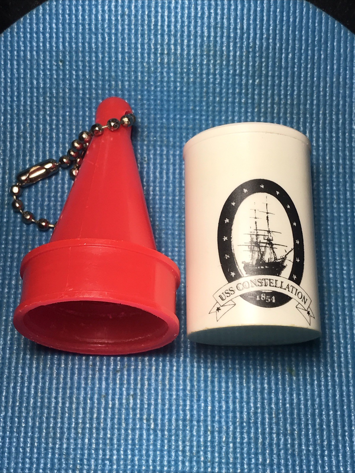 Boat Floating Keychain, Baltimore Inner Harbor, Warterproof Storage Compartment