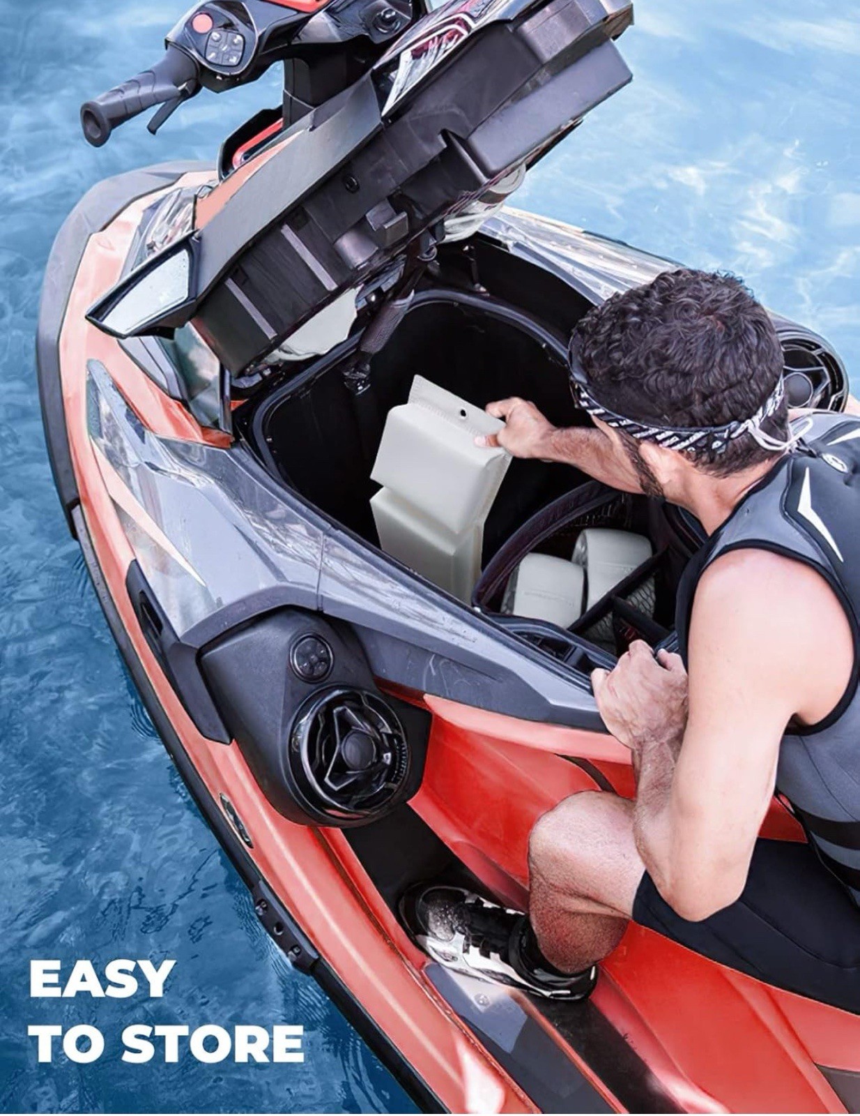 KEMIMOTO PWC Jet Ski Bumpers, Boat Bumpers for Docking, Folding Design Fender