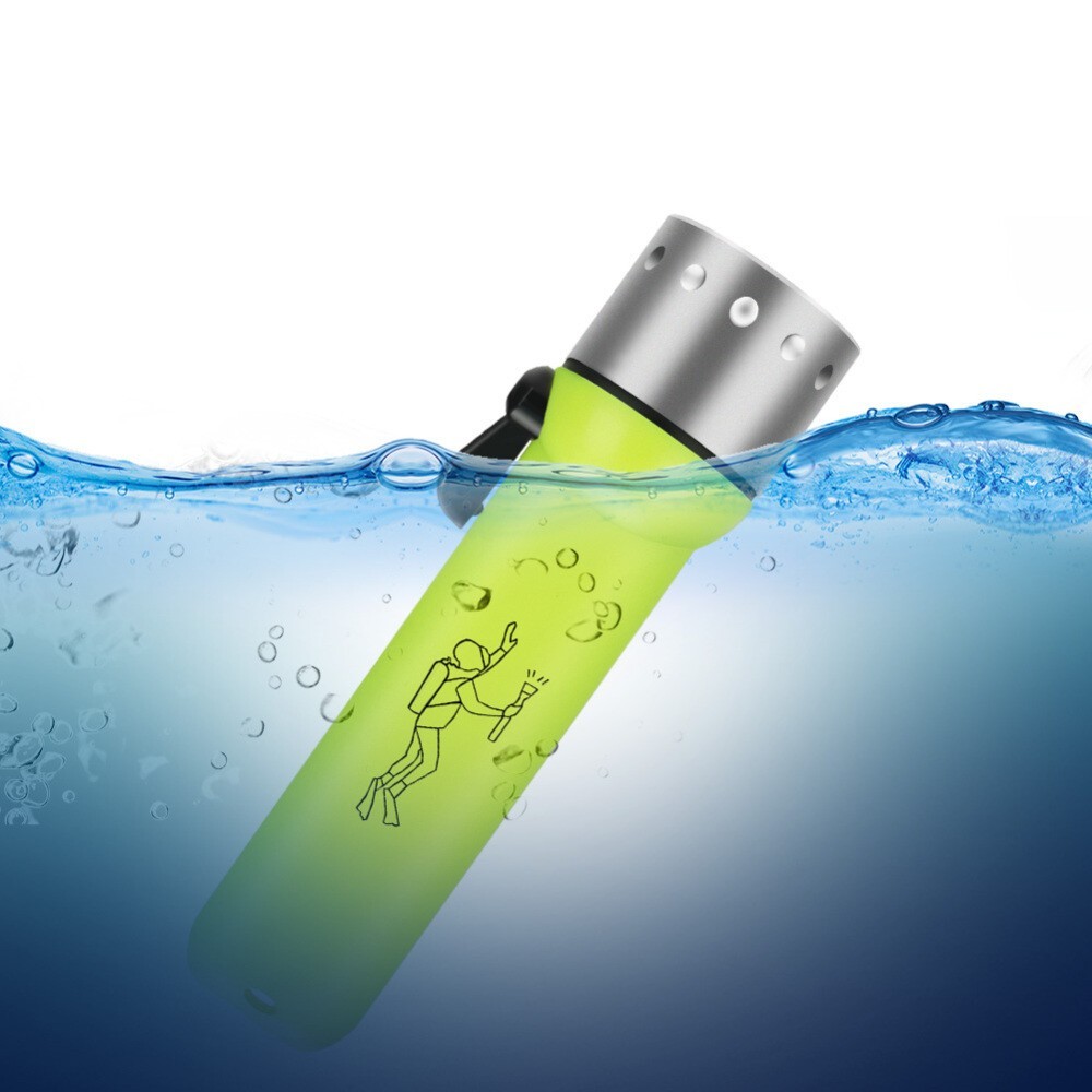 2x Waterproof Bright LED Scuba Diving Underwater Flashlight Torch Light