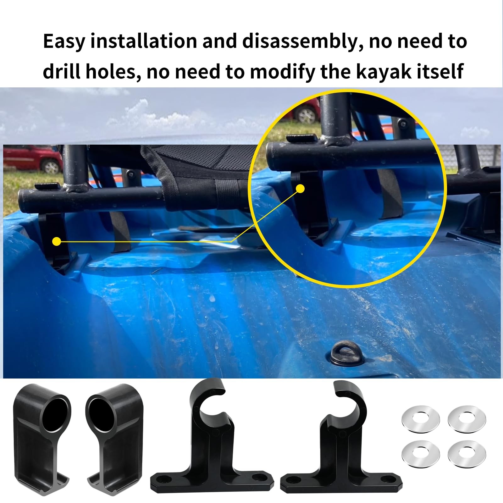 Kayak Seat Risers Compatible with Tamarack Pro, Kenai Pro, and Teton Angler K…