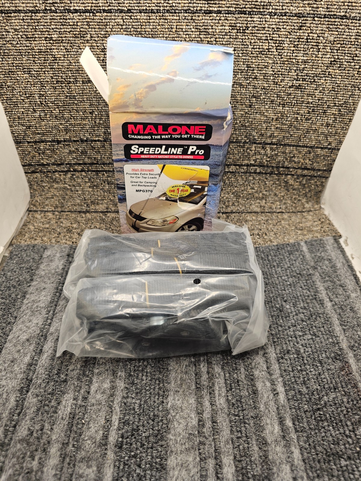 Malone MPG370 SpeedLine Pro Ratchet-Style Bow & Stern Tie-Downs 150 lbs Capacity