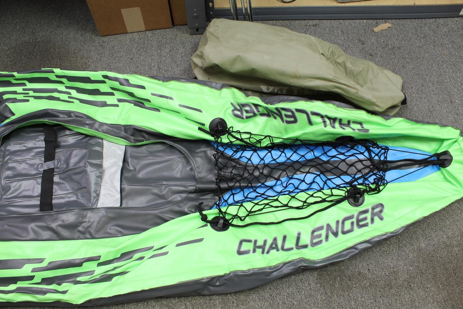 INTEX Challenger K1 Inflatable Kayak Kit, 1-Person Cap.