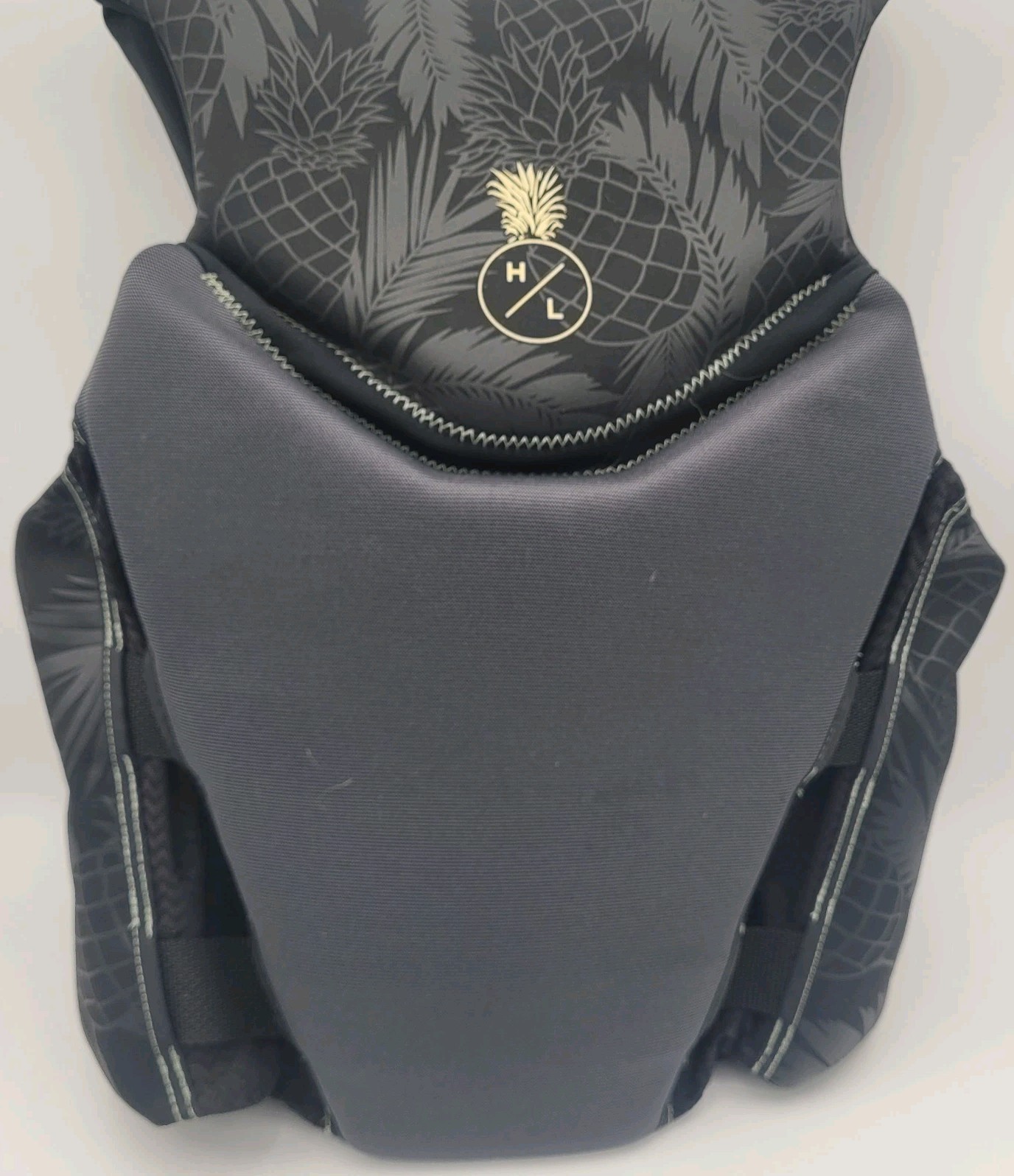 Hyperlite Wake Co Adult Small Life Vest Jacket Wakeboarding Tropical Pineapple