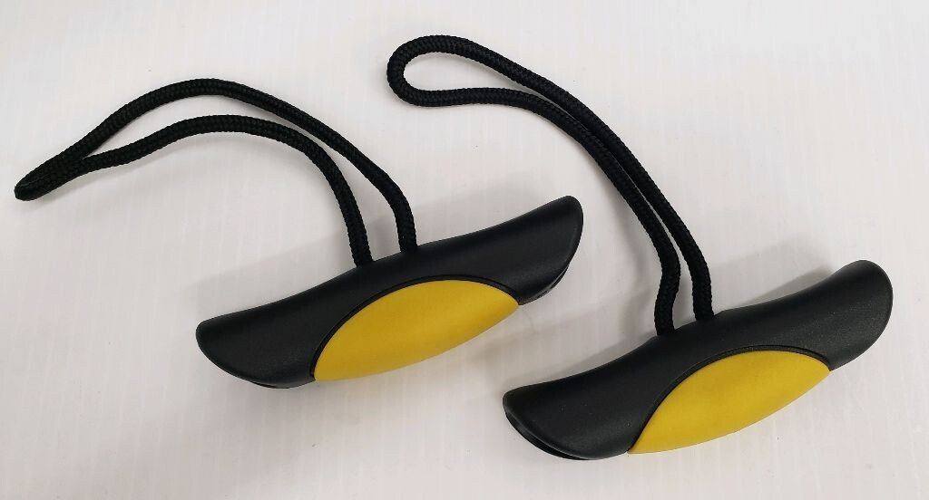 Kayak Toggle Pull Handles 2 Pack, YELLOW Carry Loop Handles Canoe Universal Yak,