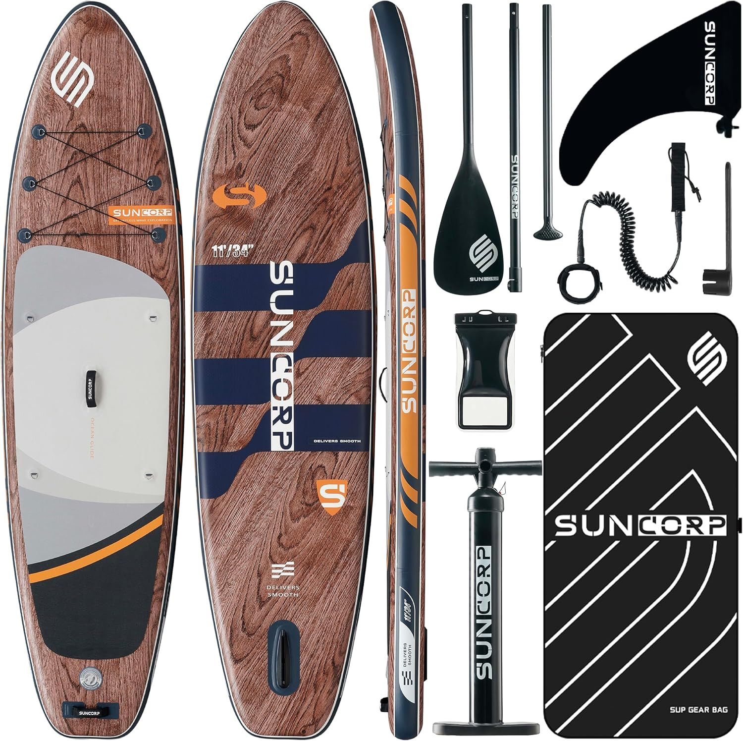 11’X34” Inflatable Paddle Board, Extra Wide Standup Paddleboard, Green, 420Lbs