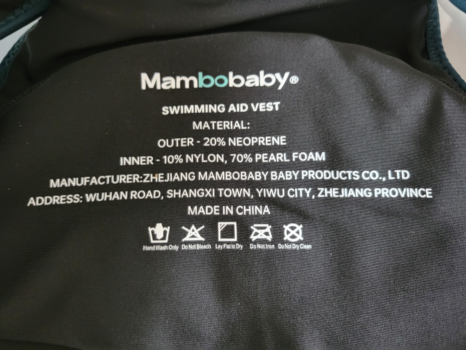Mambobaby Non-inflatable Swim Vest/Jacket for Kids B7I7 – Size Med