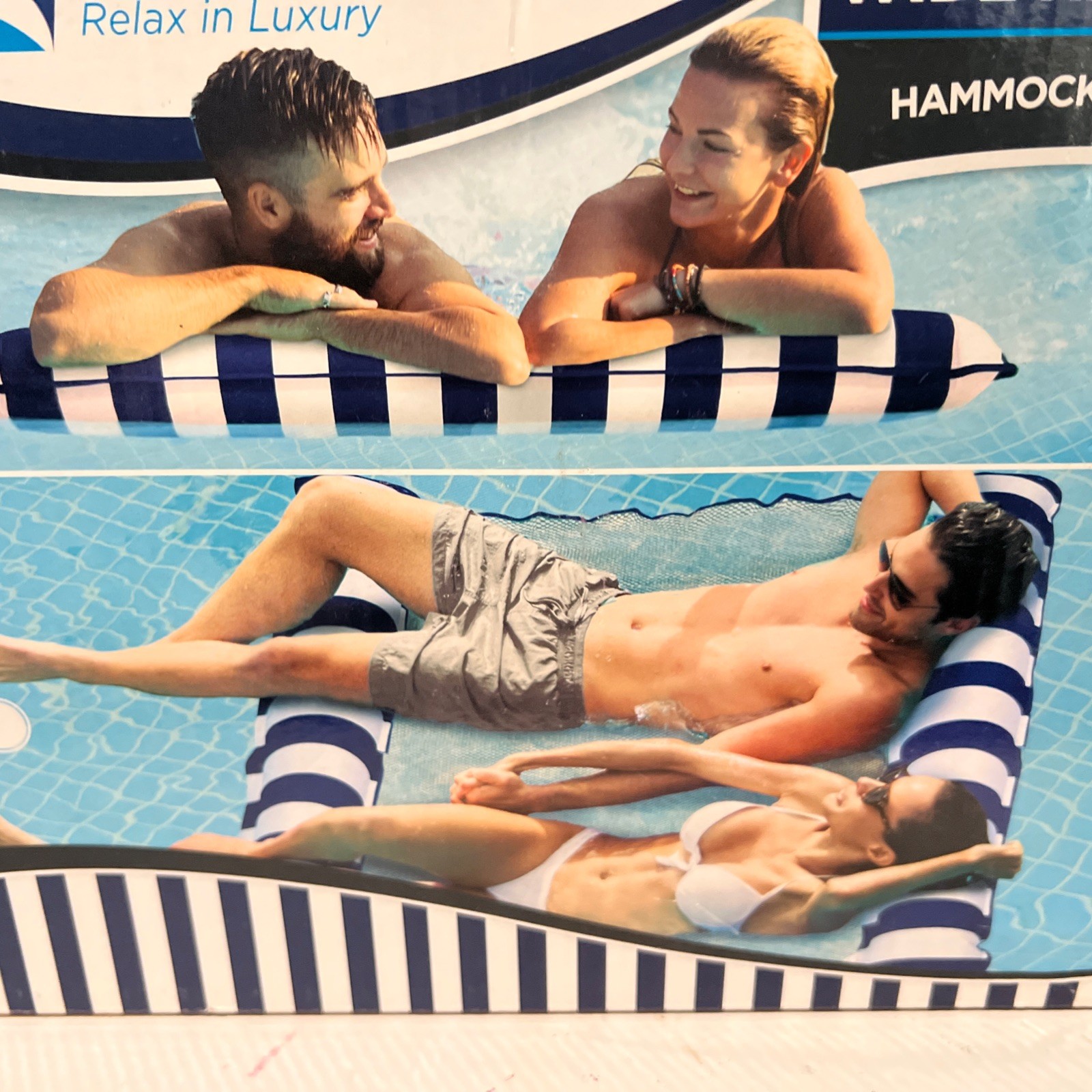Aqua 2-in-1 Catalina XL Pool Float & Water Hammock – 1-2 Person,…