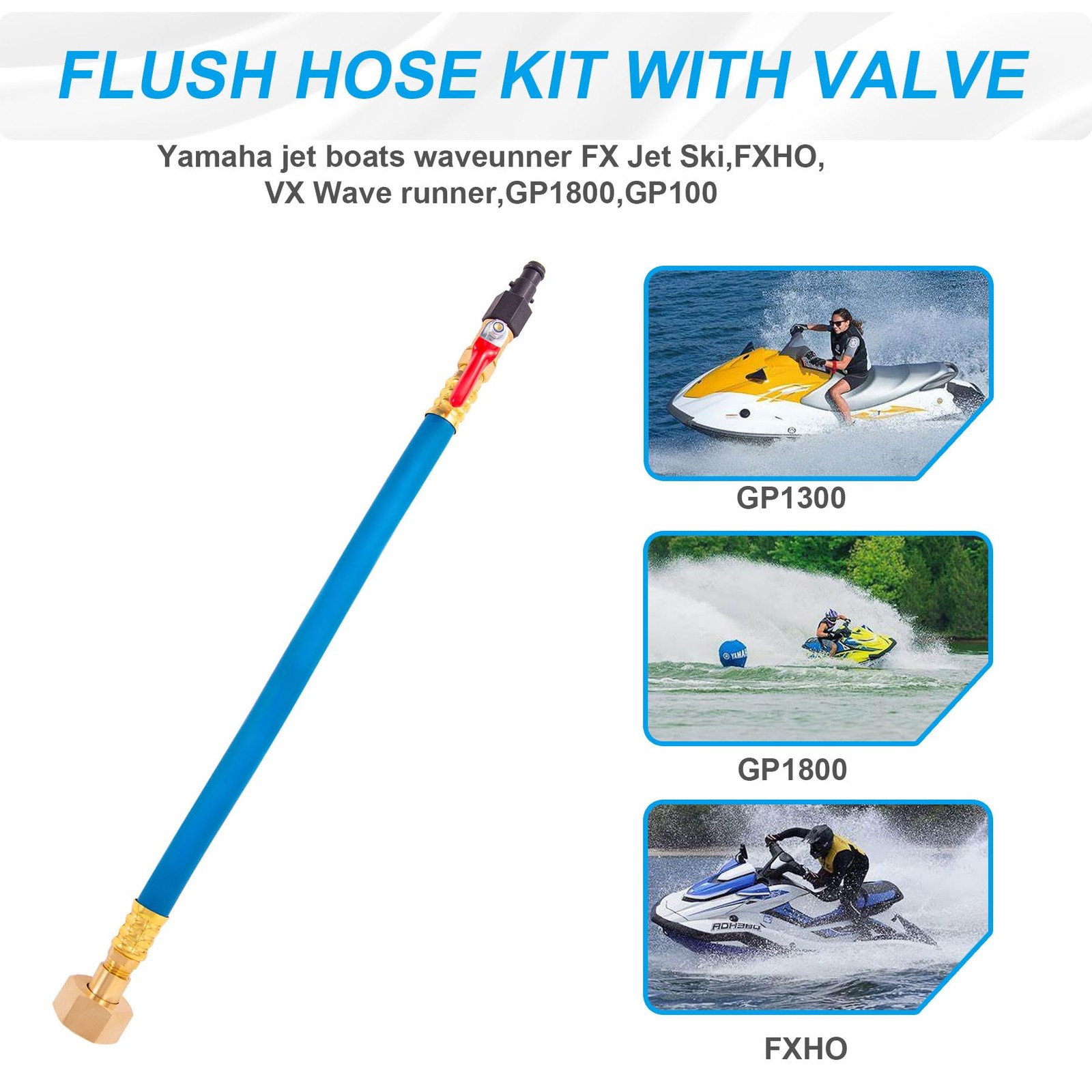 Flush Hose Fitting Kit for Yamaha,PWC WaveRunner/Sport Jet Boat Flush Fitting…
