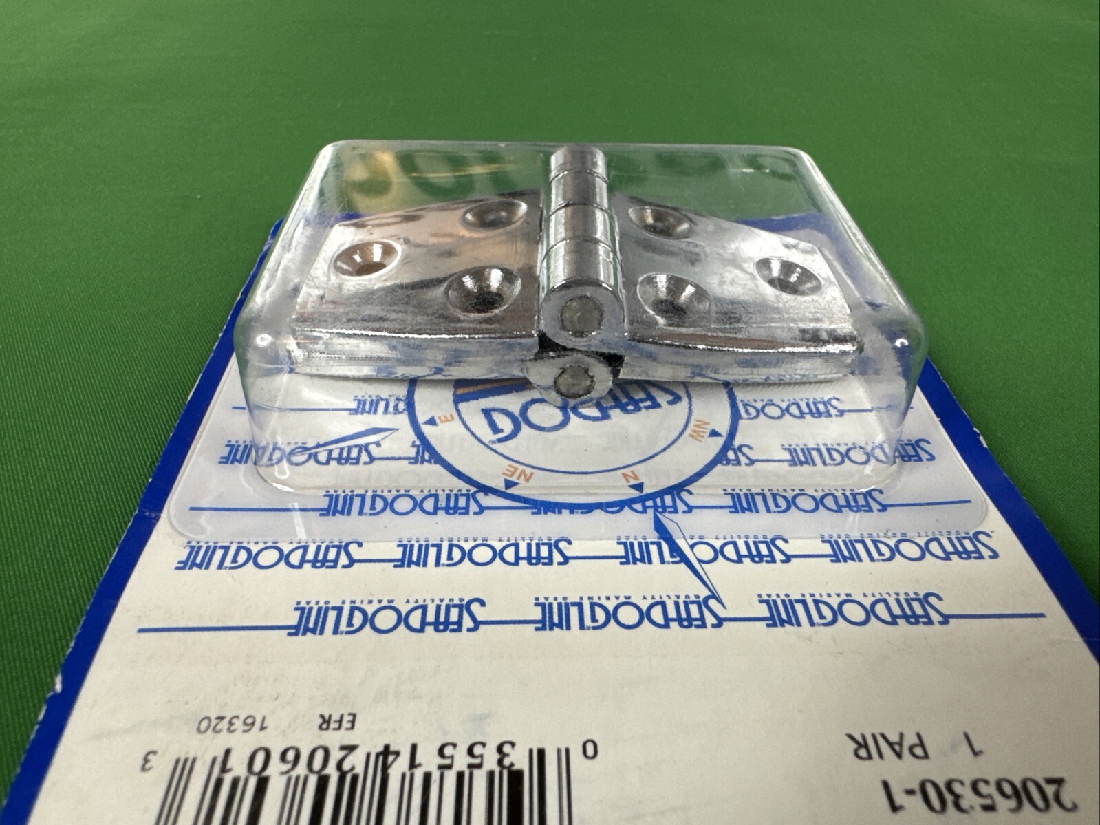 lot of 3 packs, Sea Dog 2-7/8″ L x 1-1/2″ W Chrome Zinc Door Hinge Pair 206530-1