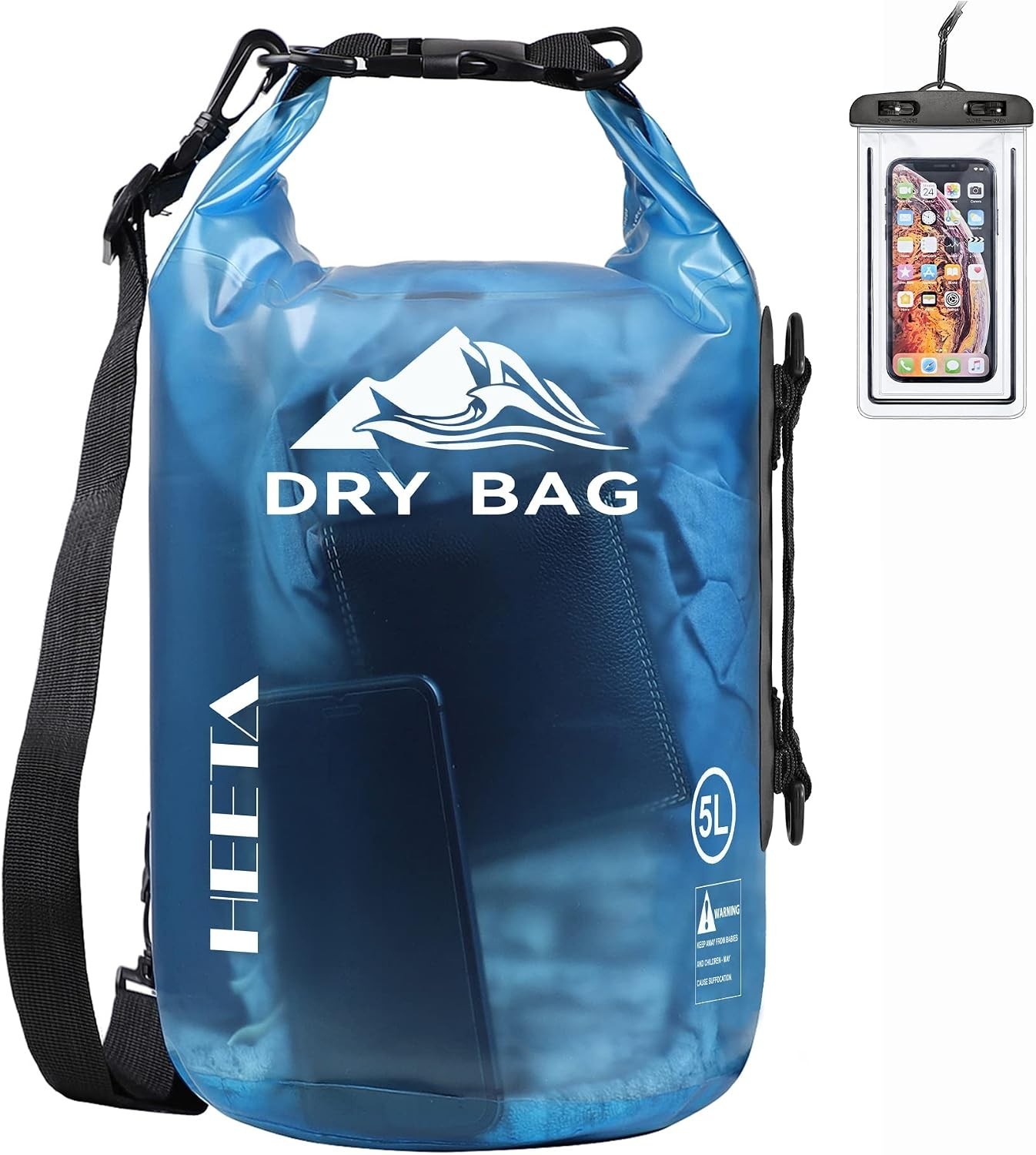 Multifunctional Waterproof Dry Backpack – 5L Size, Perfect for Kayaking & Hiking
