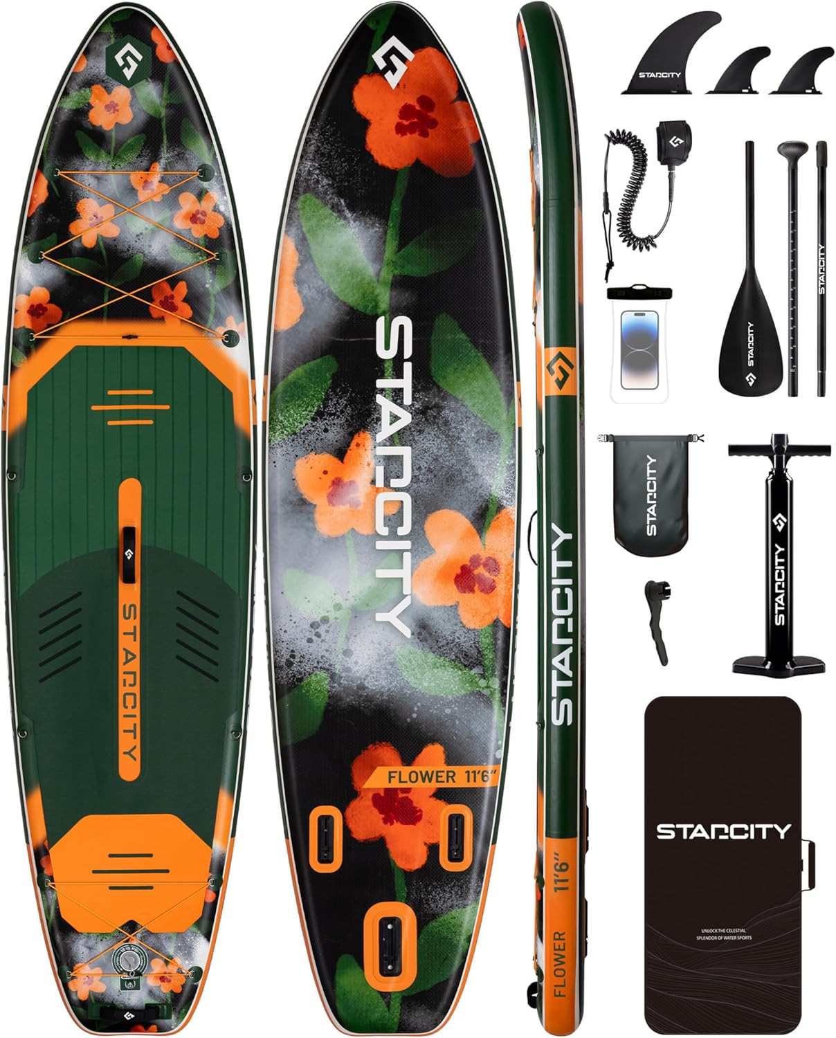 Inflatable Stand up Paddleboard W/Complete Accessories Extra Wide High Load Desi