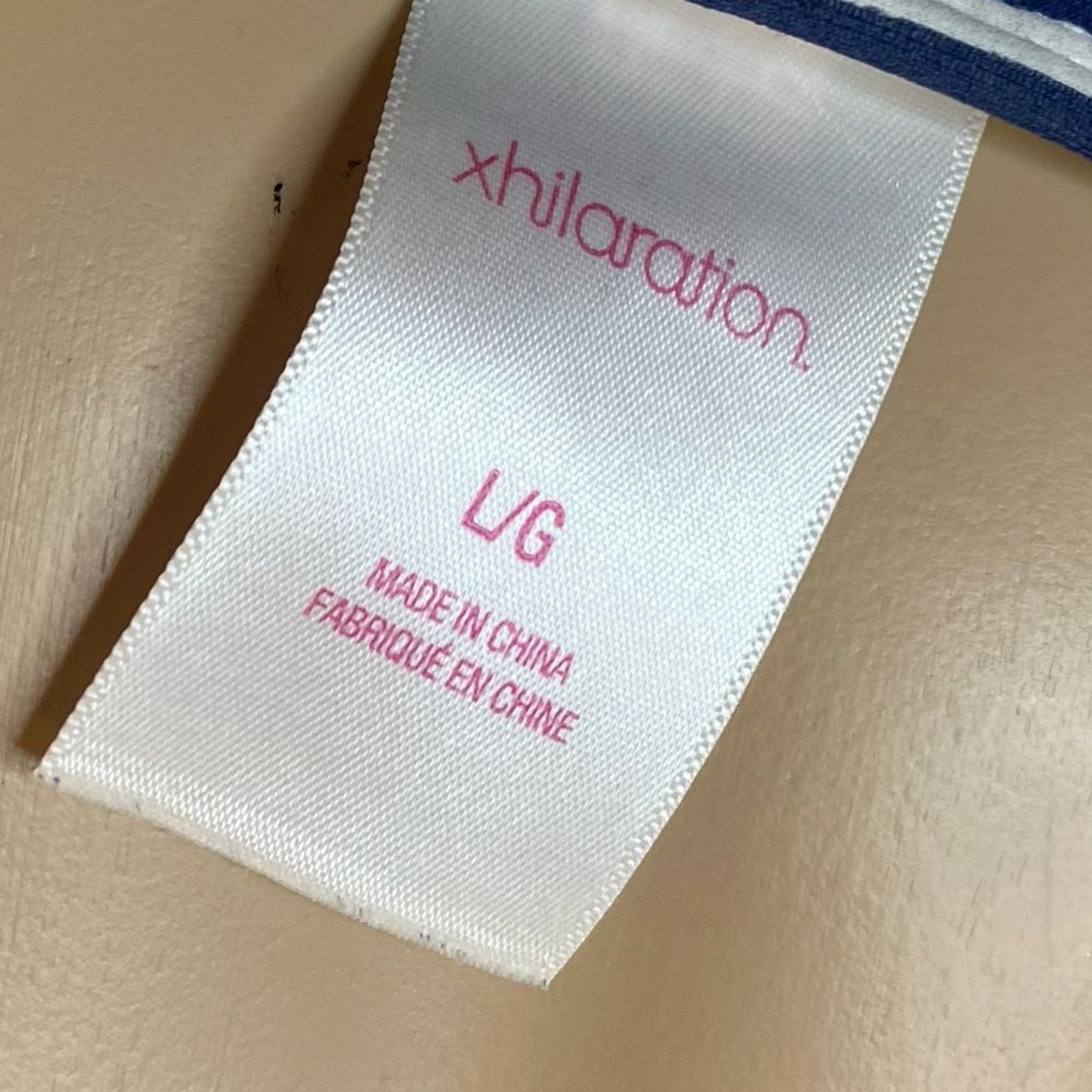Xhilaration Bikini – Blue & White Nautical Stripes | 2-Piece Set, Gently Used