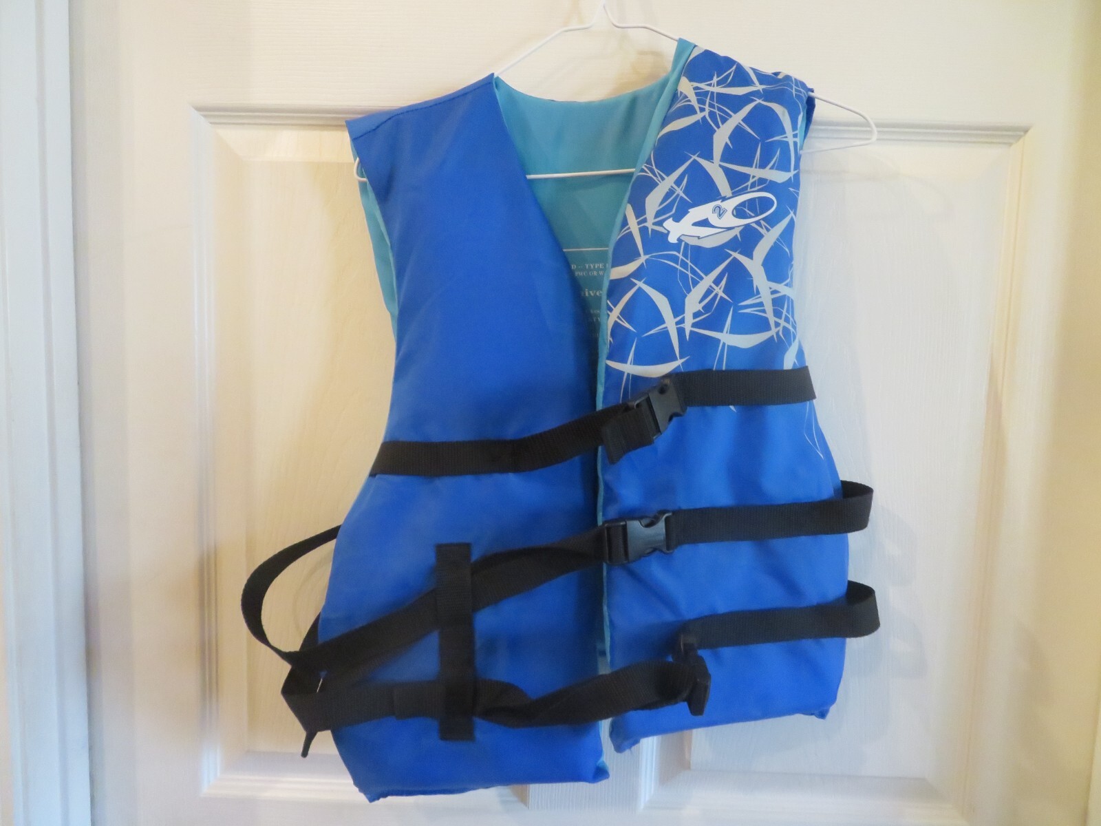 Nice Adult Blue H2O Life Jacket, More Than 90 Pounds