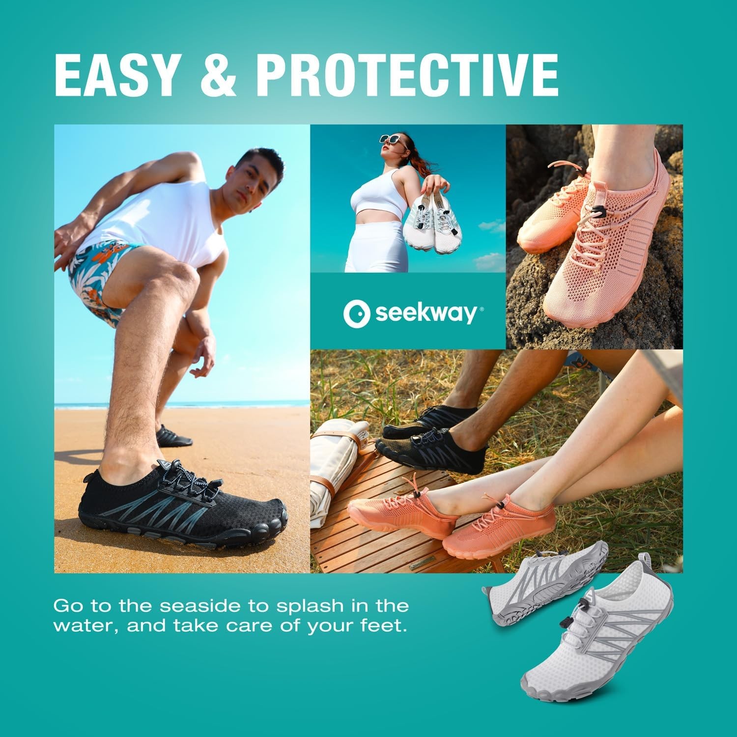 Quick-Dry Water Shoes for Men & Women – Aqua Socks for Beach & Sports