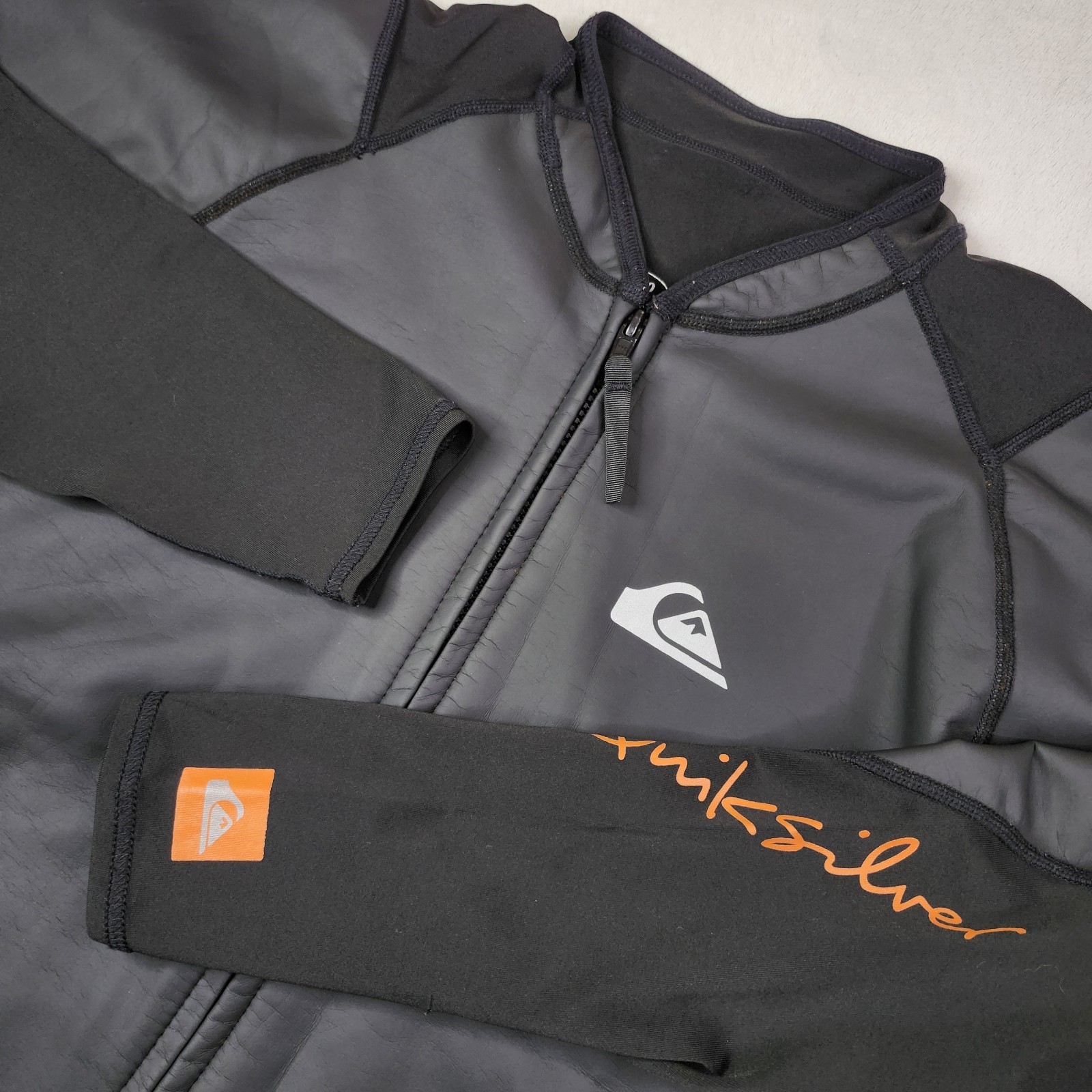 Quicksilver Front Zip SUP PaddleBoard Kayak Jacket Windbreaker Mens M 50 Black