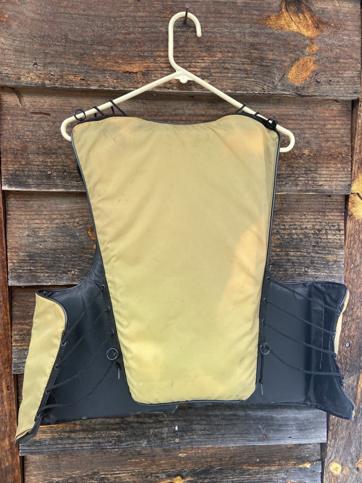 Vintage Stearns Life Jacket-Fishing Vest Tan Model 29-53 Size XXX Large Adult