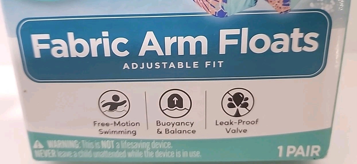 Aqua Swim School Level3 Refine Swim Skills Fabric Arm Floats 6-8 Years 50-80 Lbs