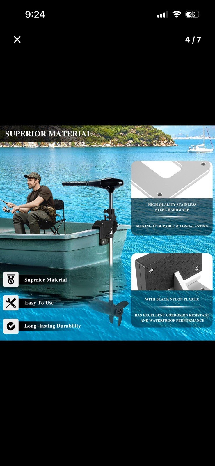 Universal Transom Trolling Motor Mount for Kayaks/Kayak Motor Mount, Universa…