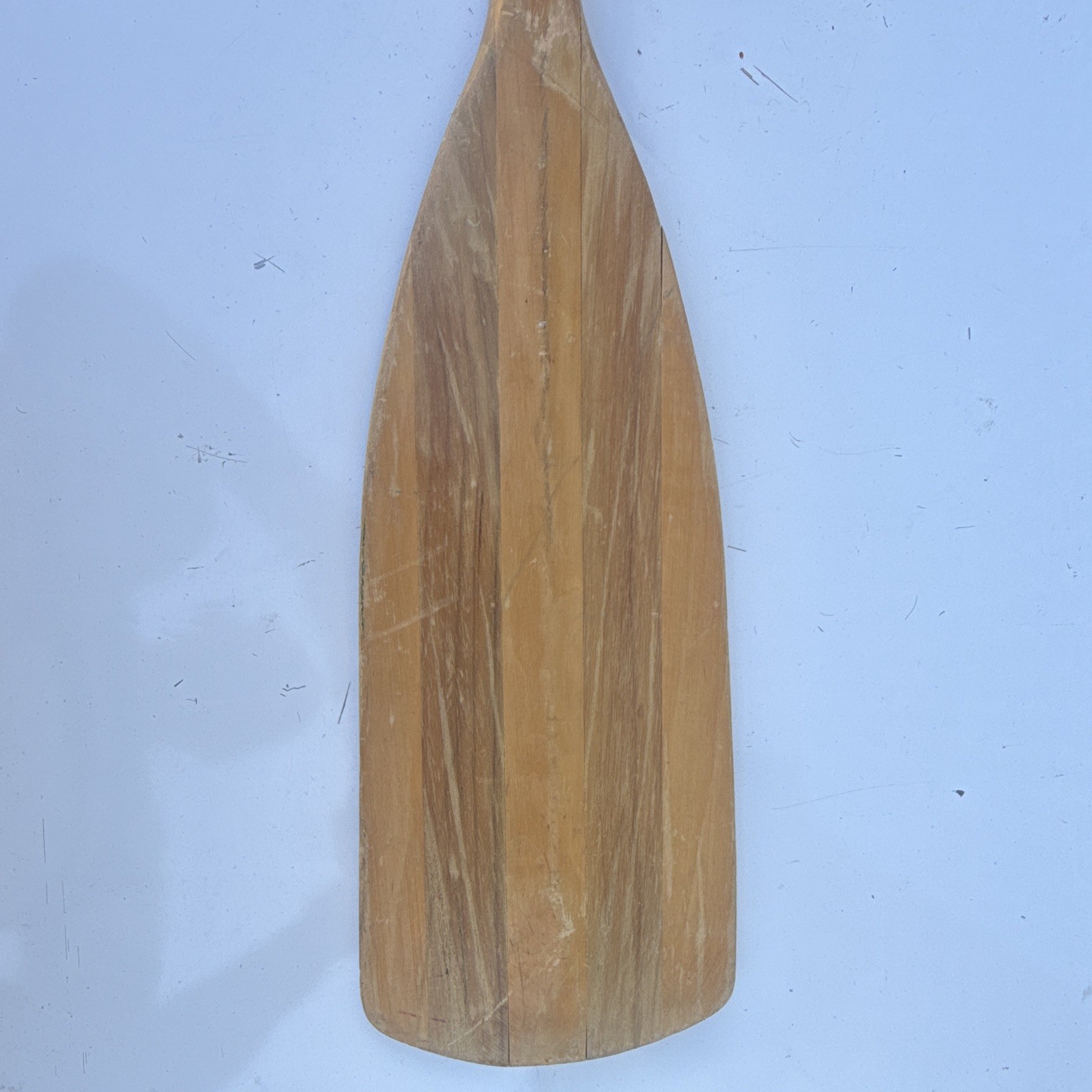 Indian Head Always Demand Wooden Canoe Paddle with Wrapped Handle & Lanyard