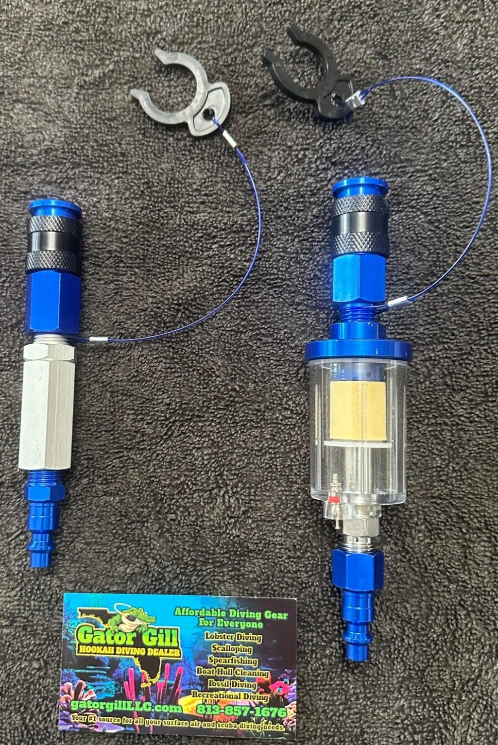 Hookah diving easy to install filter kit. NO TOLLS NEEDED TO INSTALL