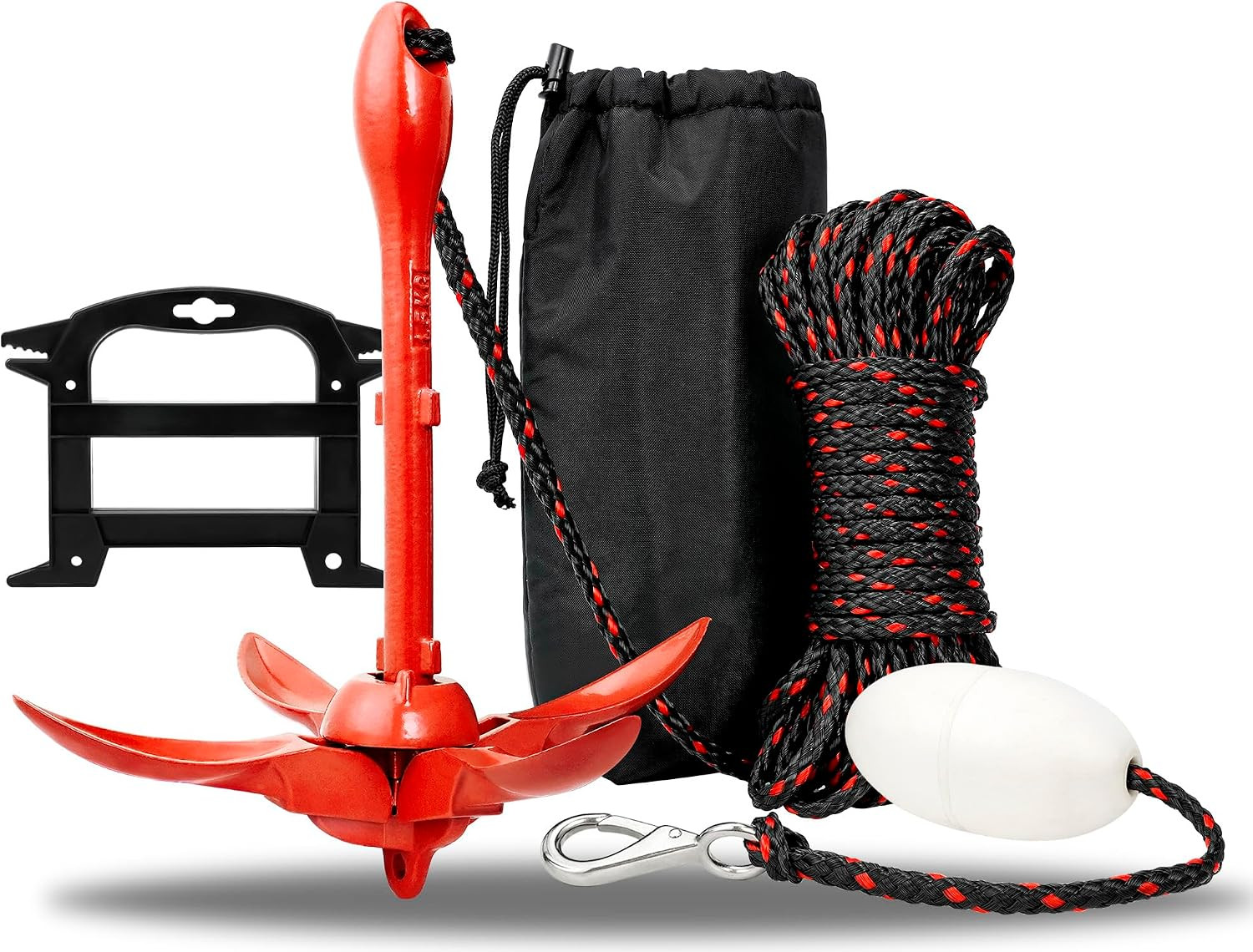 Grapnel Anchor Kit for Small Boats, Kayaks, PWC, Jet Ski, Paddle Boards, Etc. –