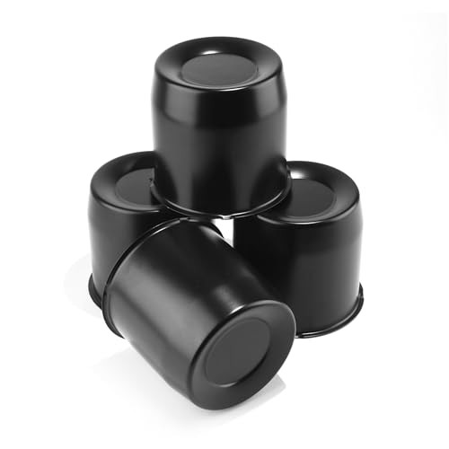 4Pcs 5.15″ Push Through Wheel Center Caps Stainless Trailer Hub Cap for Truck