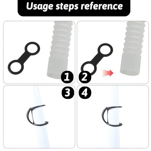 2 Pcs Snorkel Keeper, Silicone Snorkel Clip for Mask Dive Mask Strap Tube