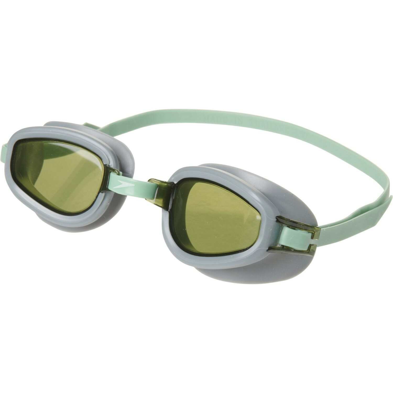 SPEEDO ADULT CORSICA Gray/Green GOGGLE NEW