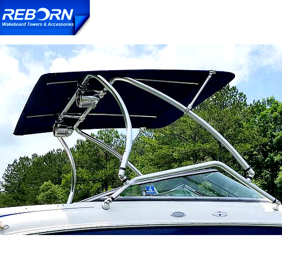 Reborn Pro2 Extra Large Wakeboard Tower Bimini Top -1970V Pacific Blue Canopy