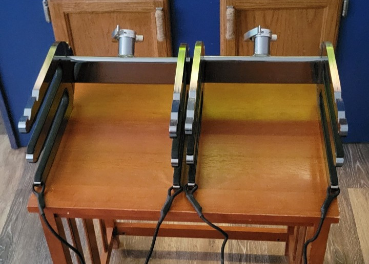 Monster Tower – Wakeboard Racks – 1 Pair – Silver – In Good Condition – Used
