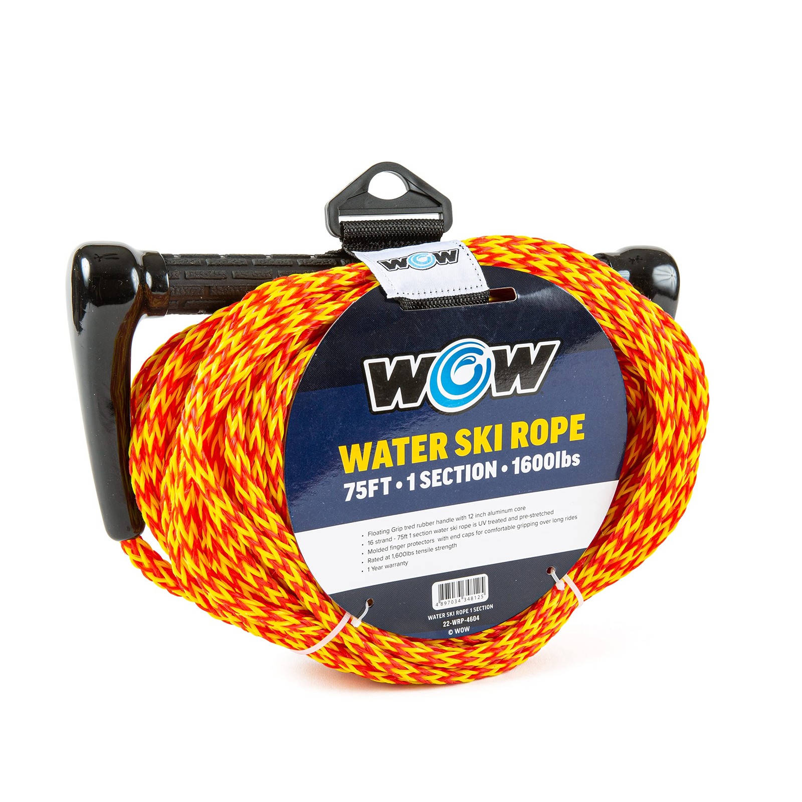 Wow Sports Wow – Ski Rope For – 75 Ft – Uv – 22-Wrp-4604