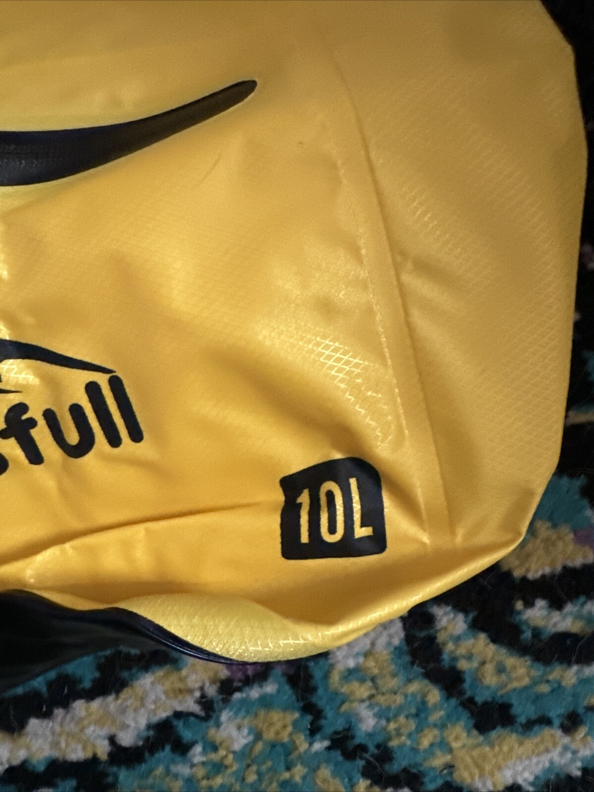 BFULL 10L Waterproof Floatable Dry Bag, Roll Top [Yellow] New open pkg