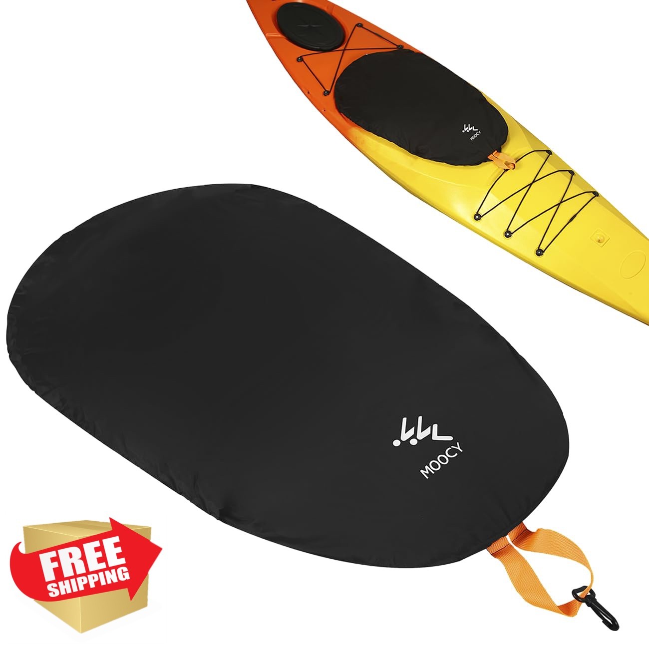 MOOCY Black X-Large Kayak Cockpit Cover