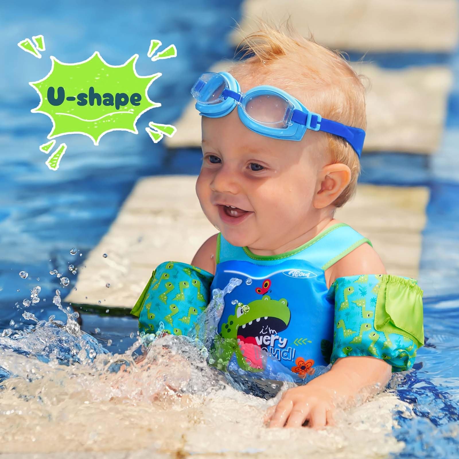 Puddle Float Jumper 2030 Pounds, Toddler Swim Vest for 123 Years Old, Pool Fl…