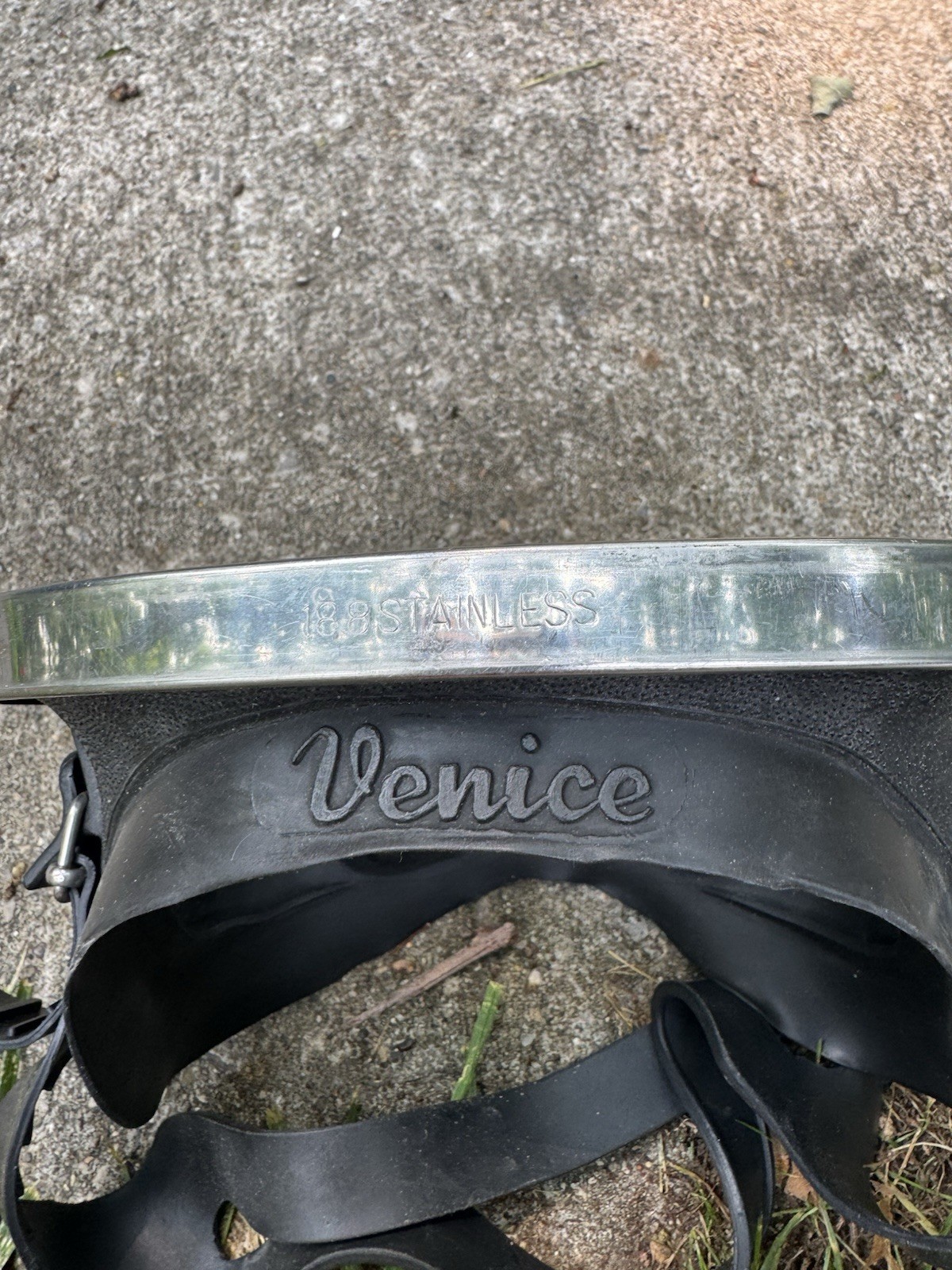Vintage Venice Scuba Goggles 188 Stainless Tempered Glass